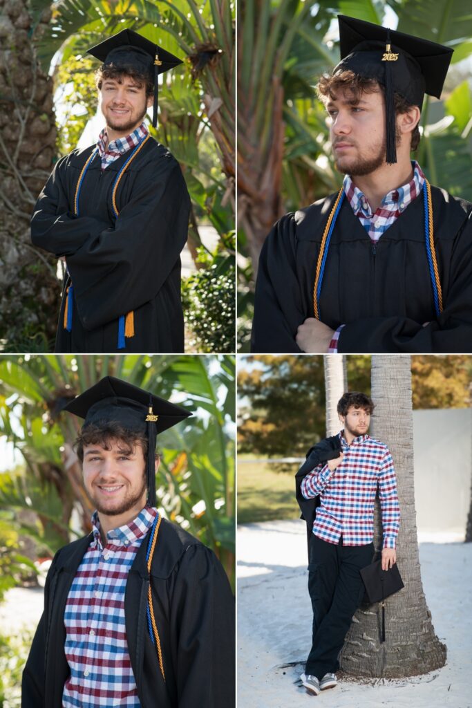 Cap and gown senior guy images in Olrando, FL