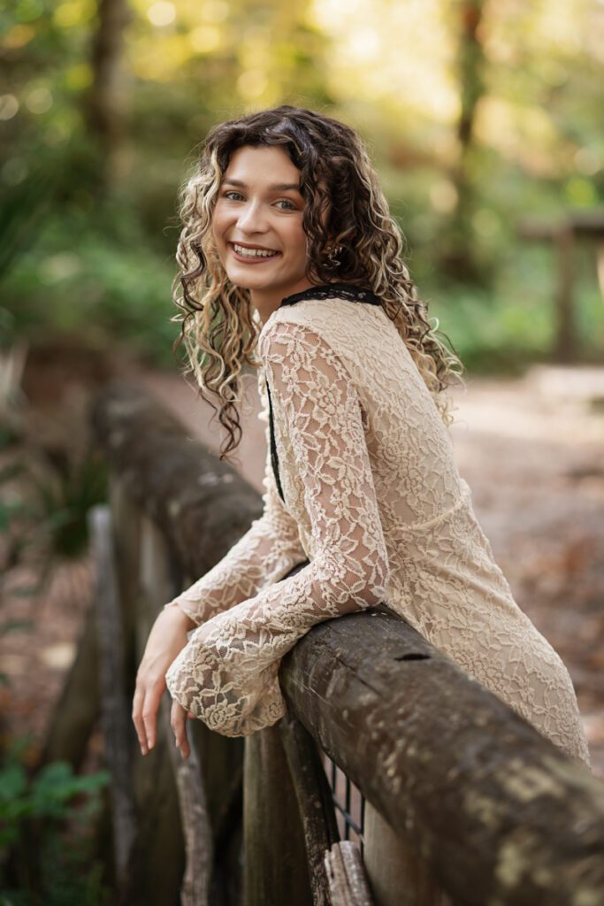 Senior portrait from a guided senior photography experience in Orlando, showing a relaxed and confident high school senior outdoors.